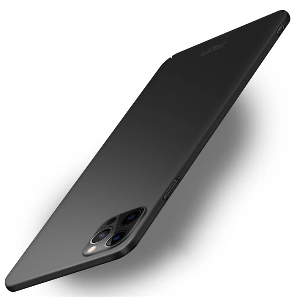 MOFI Shield Slim Frosted Hard Plastic Case for iPhone 12 Pro Max 6.7 inch - Black - 1