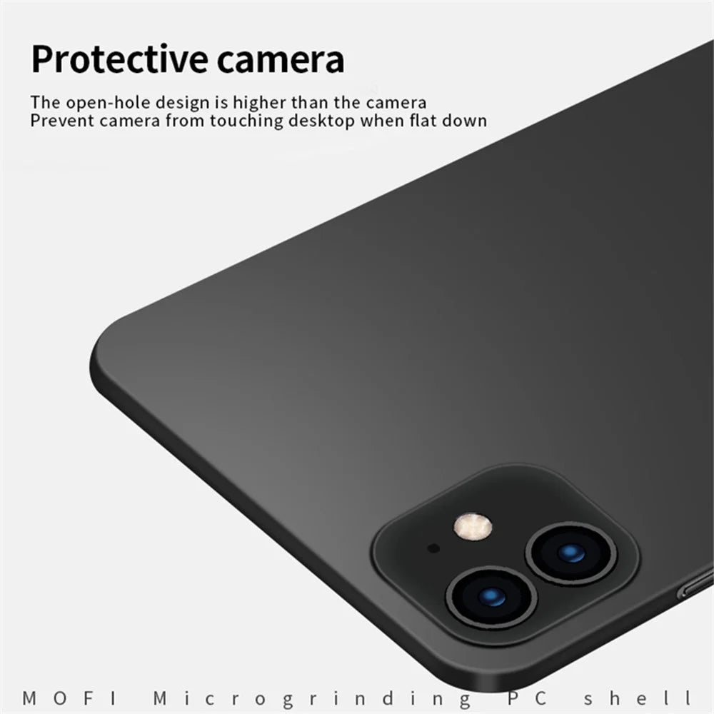 MOFI Shield Slim Frosted Hard PC Case for iPhone 12 Pro/12 - Black - 5