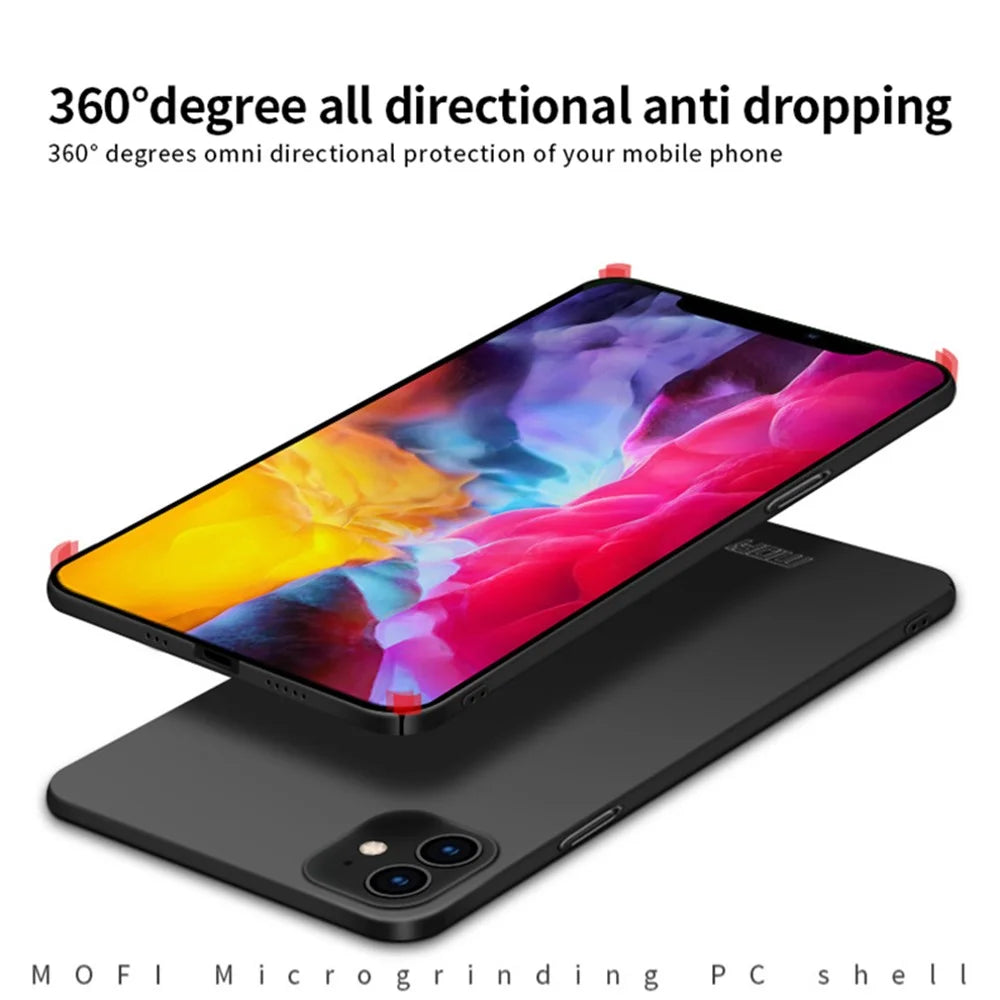 MOFI Shield Slim Frosted Hard PC Case for iPhone 12 Pro/12 - Black - 7