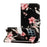 Pattern Printing Leather Wallet Phone Cover for iPhone 12 Pro/12 - Flower - 2