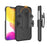 Swivel Belt Clip Holster Woven Texture PC + TPU Hybrid Case for iPhone 12 Pro/12 - 2