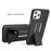 Swivel Belt Clip Holster Woven Texture PC + TPU Hybrid Case for iPhone 12 Pro/12 - 4