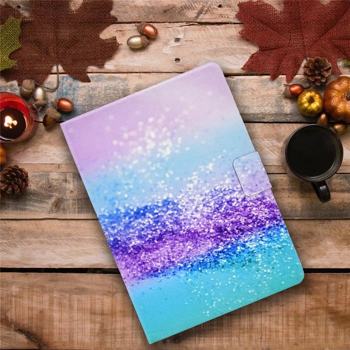 Pattern Printing Leather Stand Tablet Case for iPad Air 11 (2026) / (2025) / (2024) / Air (2020) (2022) / Pro 11 (2021) - Glittery Powder - 7