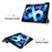 For iPad Air 11 (2026) / (2025) / (2024) / Air (2022) / (2020) Pattern Printing PU Leather Smart Tri-Fold Stand Case Auto Wake / Sleep - Eiffel Tower - 6