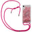 Glitter Powder Quicksand TPU Back Case for iPhone XR 6.1 inch - Rose - 1