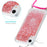Glitter Powder Quicksand TPU Back Case for iPhone XR 6.1 inch - Rose - 4