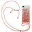 Glitter Powder Quicksand TPU Shell for iPhone 8 Plus/7 Plus/6 Plus - Orange - 1