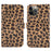 Leopard Pattern Leather Cover for iPhone 12 Pro/12 - Brown - 1