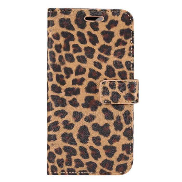 Leopard Pattern Leather Cover for iPhone 12 Pro/12 - Brown - 7