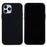 For iPhone 12 Pro/12 Soft Liquid Silicone Back Protective Cover Anti-scratch Anti-fingerprint Phone Case - Black - 1