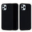 For iPhone 12 Pro/12 Soft Liquid Silicone Back Protective Cover Anti-scratch Anti-fingerprint Phone Case - Black - 2