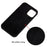 For iPhone 12 Pro/12 Soft Liquid Silicone Back Protective Cover Anti-scratch Anti-fingerprint Phone Case - Black - 3