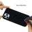 For iPhone 12 Pro/12 Soft Liquid Silicone Back Protective Cover Anti-scratch Anti-fingerprint Phone Case - Black - 5