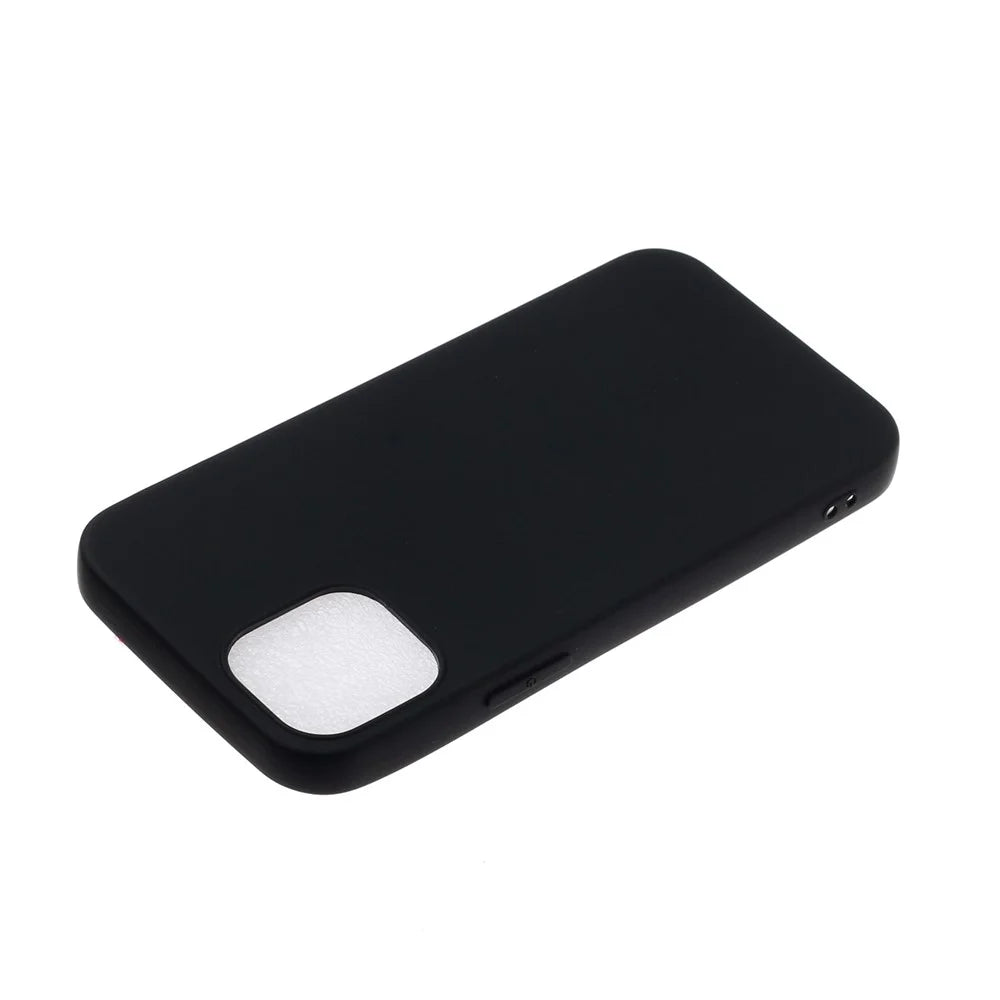 Flexible TPU Protector Mobile Phone Case for iPhone 12 Pro Max 6.7 inch - Black - 3