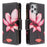 BF03 Pattern Printing Zipper Wallet Leather Phone Shell for iPhone 12 Pro/12 - Flower - 3