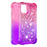 Shockproof Gradient Glitter Powder Quicksand TPU Back Shell for iPhone 12 Pro Max 6.7 inch - Rose / Purple - 3