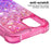 Shockproof Gradient Glitter Powder Quicksand TPU Back Shell for iPhone 12 Pro Max 6.7 inch - Rose / Purple - 4