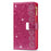 Glittery Starry Style Laser Carving Zipper Leather Case for iPhone 12 Pro/12 - Rose - 2