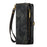 CASEME 008 Series PU Leather Magnetic Multi-function Zipper Wallet Detachable Stand Case for iPhone 12 mini 5.4 inch - Black - 2