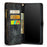 CASEME 008 Series PU Leather Magnetic Multi-function Zipper Wallet Detachable Stand Case for iPhone 12 mini 5.4 inch - Black - 5