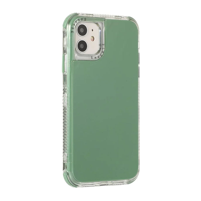 Hard PC+TPU Detachable Protective Case for iPhone 12 Pro/12 - Green - 2