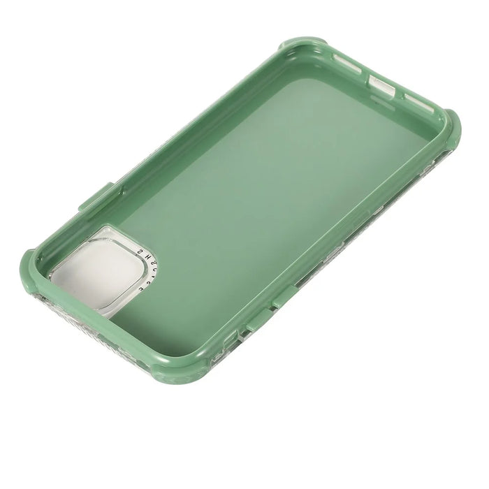 Hard PC+TPU Detachable Protective Case for iPhone 12 Pro/12 - Green - 4