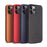 QIALINO High-quality Cowhide Leather Coated PC Phone Cover Anti-scratch Shockproof Phone Case for iPhone 12 Pro Max - Black - 6