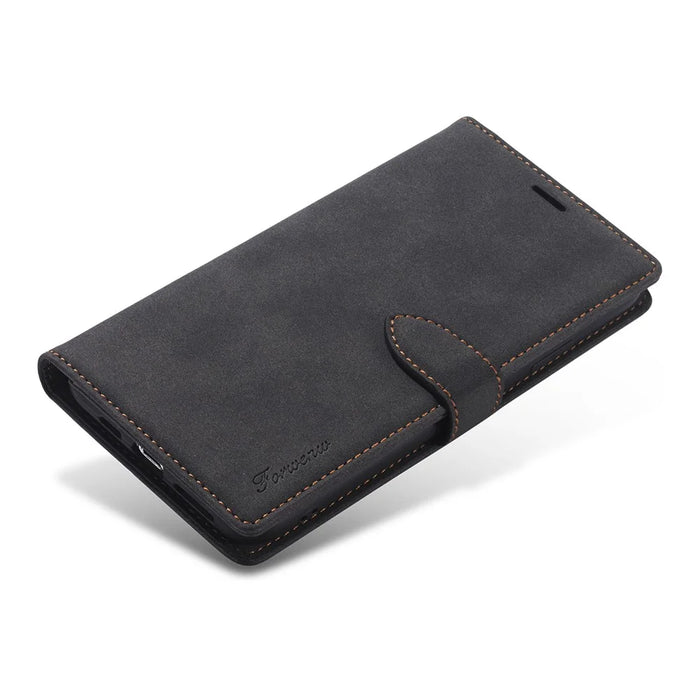 FORWENW F1 Series Leather Wallet Stand Cover Case for iPhone 11 Pro 5.8-inch - Black - 5