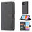 FORWENW F1 Series Leather Wallet Stand Cover Case for iPhone 11 6.1-inch - Black - 1