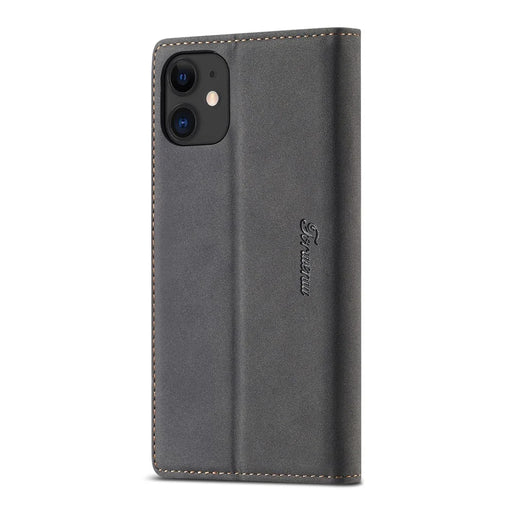 FORWENW F1 Series Leather Wallet Stand Cover Case for iPhone 11 6.1-inch - Black - 2