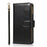Crazy Horse Leather Coated TPU Wallet Phone Stand Case with 9 Card Slots Kickstand Shell for iPhone 12 Pro Max - Black - 2