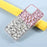 Diamond Sticking Crystal Pink+White Shell TPU Case for iPhone 12/12 Pro - 2