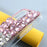 Diamond Sticking Crystal Pink+White Shell TPU Case for iPhone 12/12 Pro - 6
