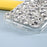 Crystal White Shell Rhinestone Decoration TPU Cell Phone Cover for iPhone 12/12 Pro - 4