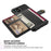 Leather Coated TPU with Wallet Kickstand Built-in Magnetic Sheet Cover for iPhone 12 Pro/12 - Black - 5