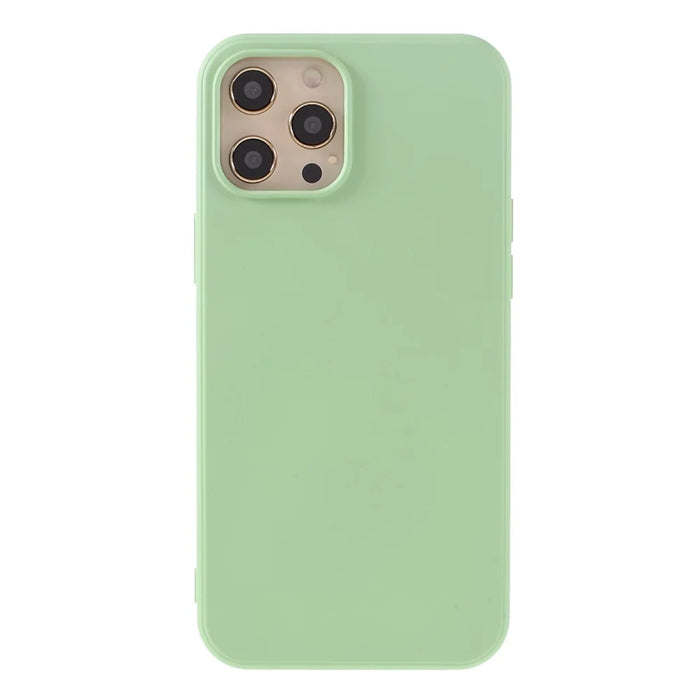 X-LEVEL Anti-scratch Liquid Silicone Back Cover for iPhone 12 Pro Max 6.7-inch - Light Green - 4