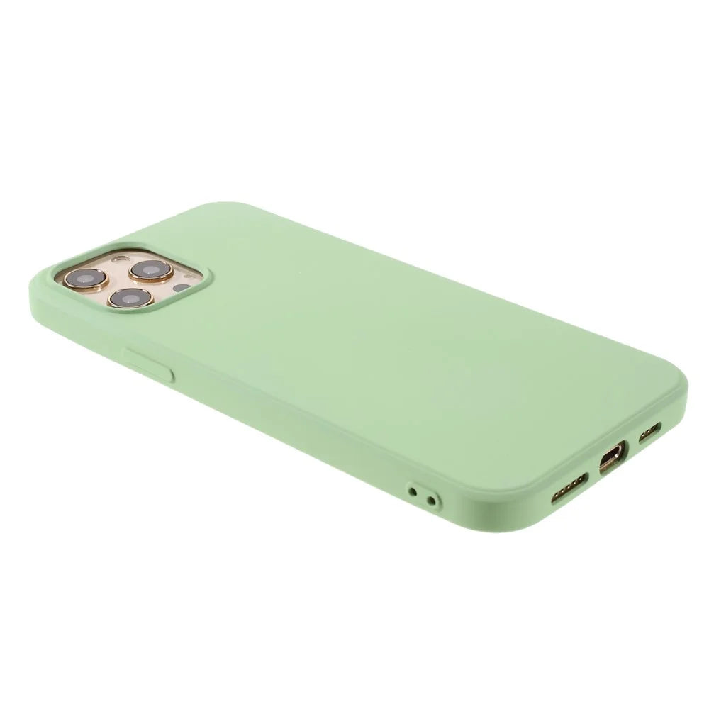 X-LEVEL Anti-scratch Liquid Silicone Back Cover for iPhone 12 Pro Max 6.7-inch - Light Green - 5
