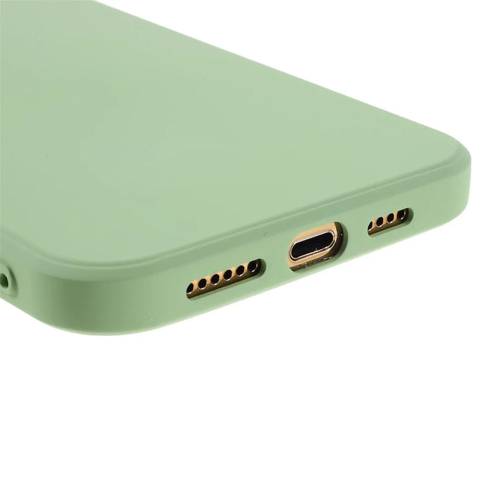 X-LEVEL Anti-scratch Liquid Silicone Back Cover for iPhone 12 Pro Max 6.7-inch - Light Green - 6