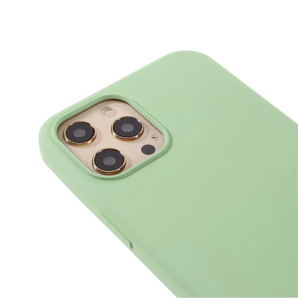 X-LEVEL Anti-scratch Liquid Silicone Back Cover for iPhone 12 Pro Max 6.7-inch - Light Green - 7