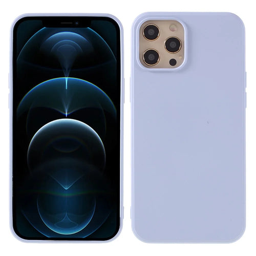 X-LEVEL Anti-Drop Liquid Silicone Back Cover for iPhone 12 Pro/12 - Purple - 1