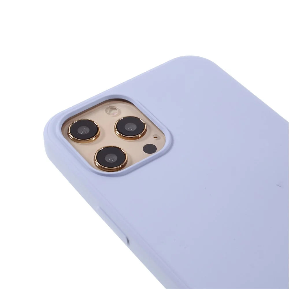 X-LEVEL Anti-Drop Liquid Silicone Back Cover for iPhone 12 Pro/12 - Purple - 7