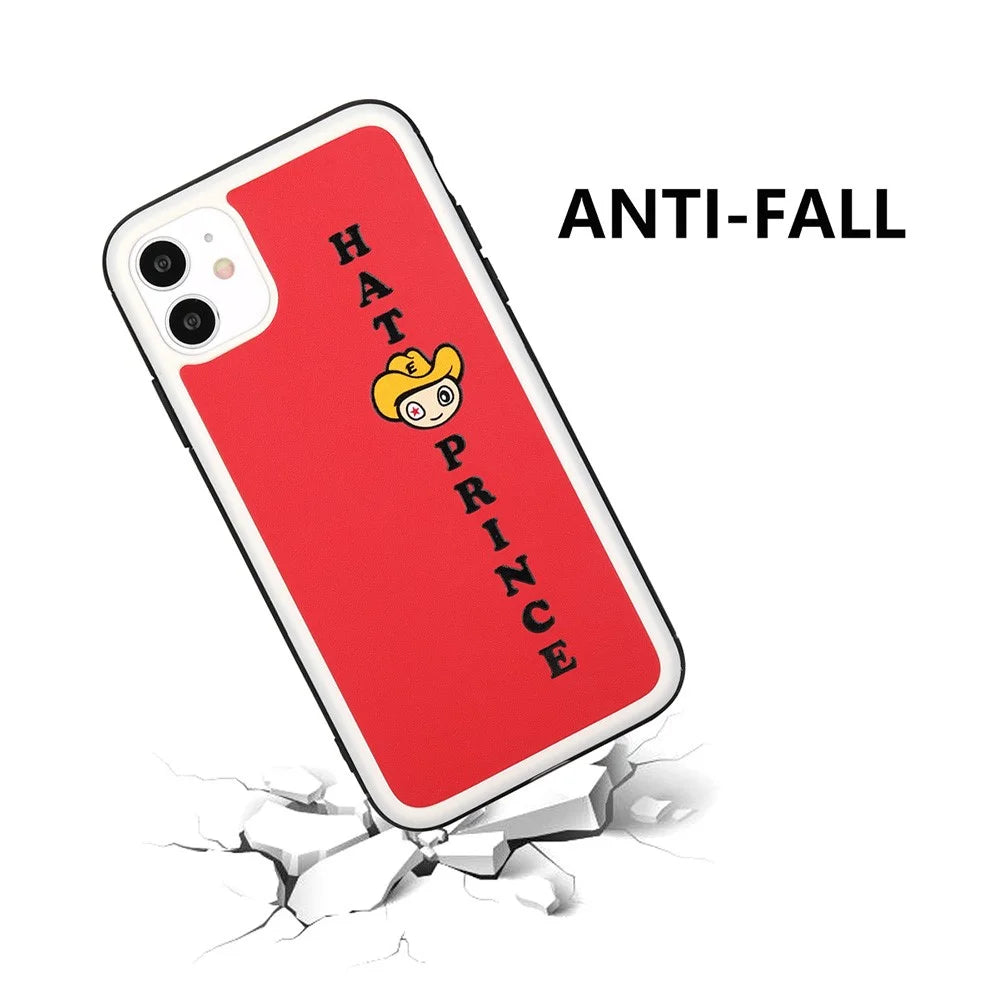 HAT PRINCE ENKAY Cartoon Series PU Leather Coated PC+TPU Hybrid Anti-drop Case for iPhone 11 6.1 inch - Red - 2