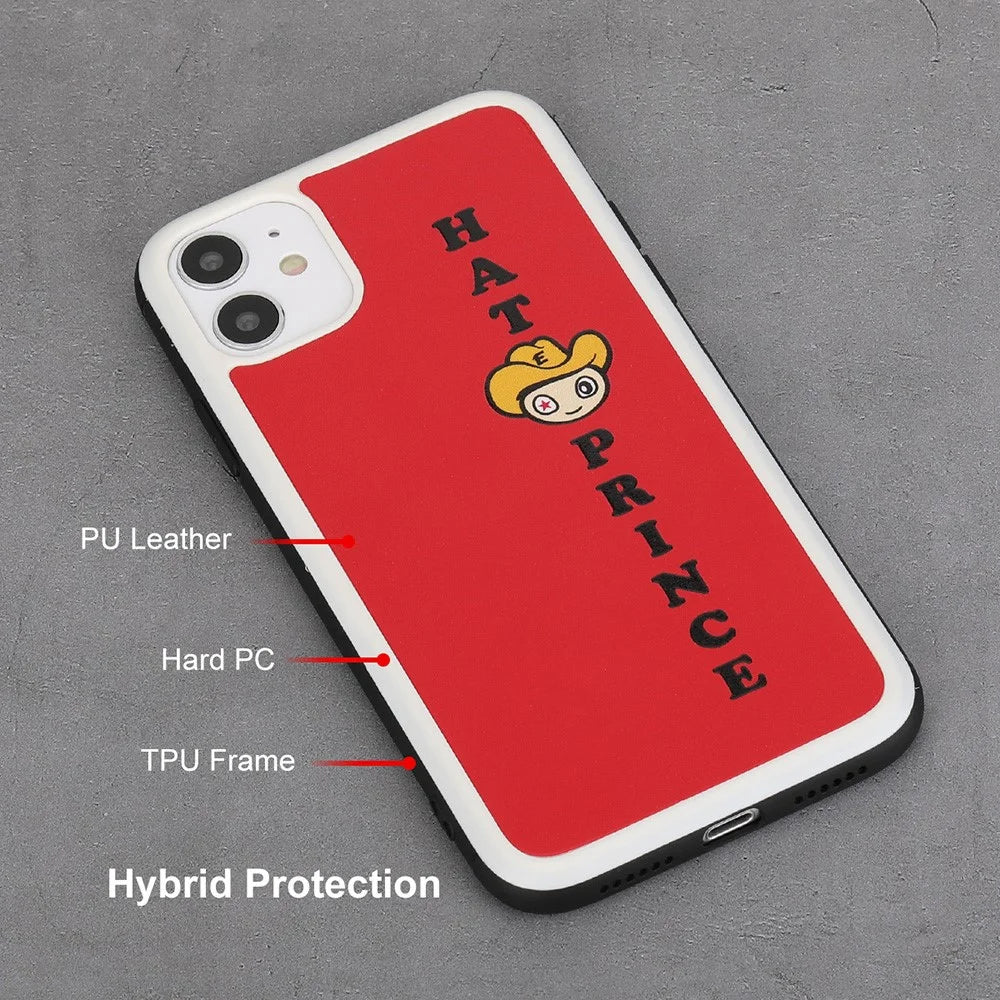 HAT PRINCE ENKAY Cartoon Series PU Leather Coated PC+TPU Hybrid Anti-drop Case for iPhone 11 6.1 inch - Red - 3