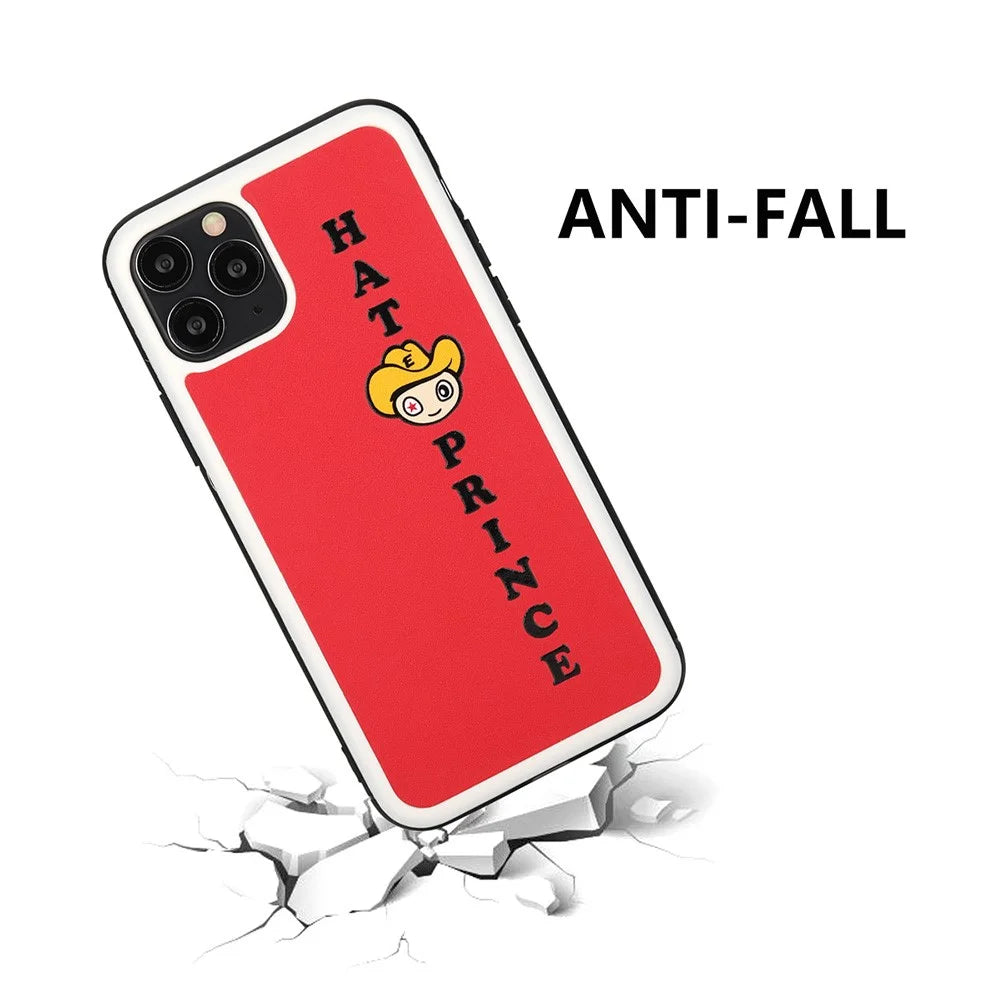 HAT PRINCE ENKAY Cartoon Series PU Leather Coated PC+TPU Protection Cover for iPhone 11 Pro 5.8 inch - Red - 2