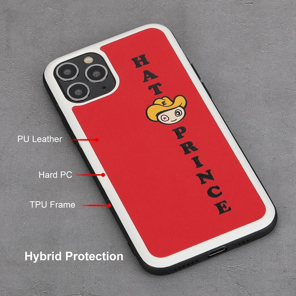 HAT PRINCE ENKAY Cartoon Series PU Leather Coated PC+TPU Protection Cover for iPhone 11 Pro 5.8 inch - Red - 3