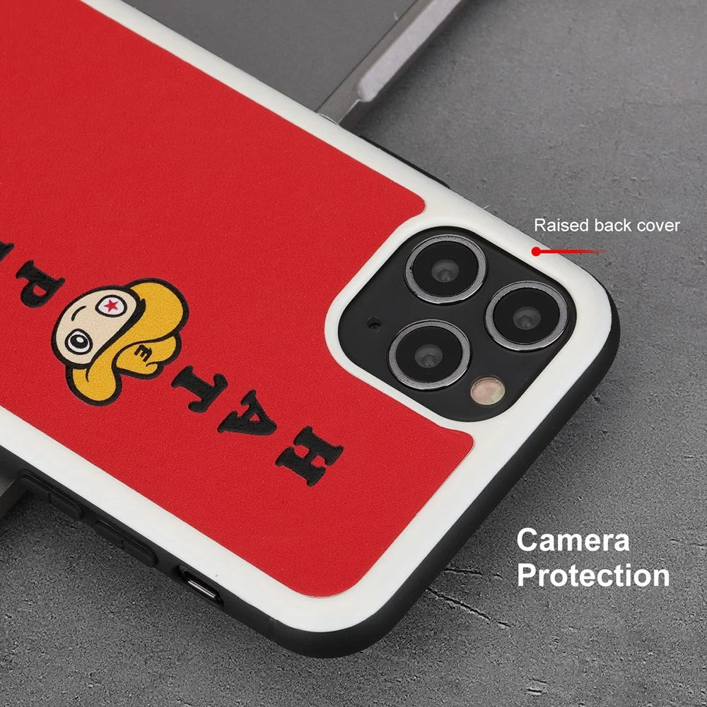 HAT PRINCE ENKAY Cartoon Series PU Leather Coated PC+TPU Protection Cover for iPhone 11 Pro 5.8 inch - Red - 4