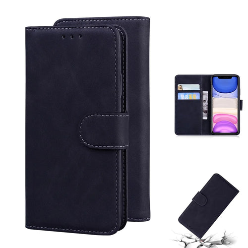 Leather Wallet Stand Phone Case for iPhone 11 - Black - 1