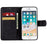 Leather Wallet Stand Phone Case for iPhone 7/8/SE (2020)/SE (2022) - Black - 2