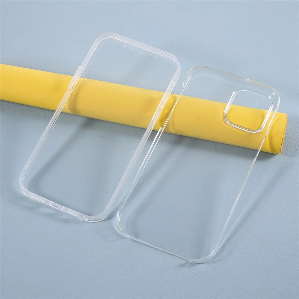 Hybrid PET + TPU + Acrylic Clear Full Coverage Case for iPhone 12 Pro Max - 7