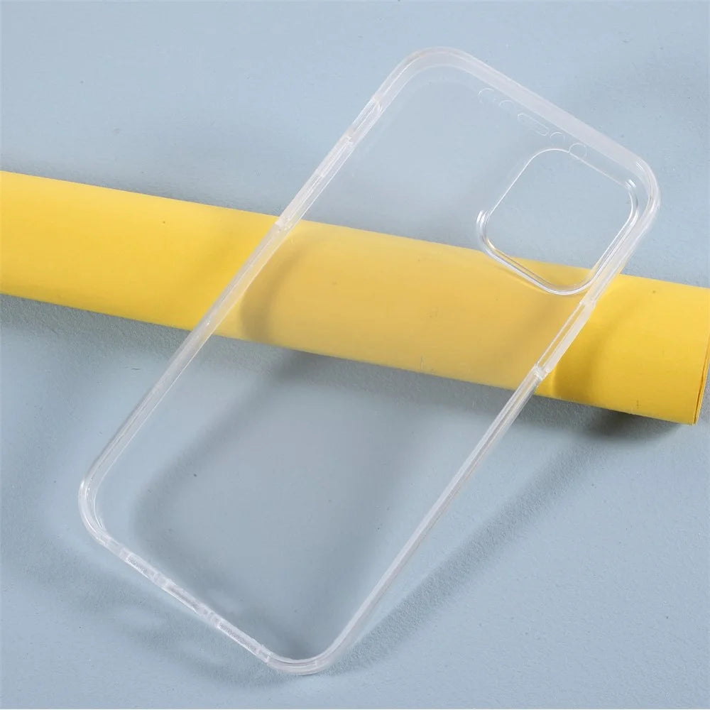 Hybrid PET + TPU + Acrylic Clear Full Coverage Shell Case for iPhone 12 Pro/12 - 5
